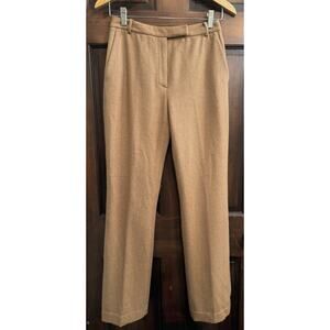 Ann Taylor | Stretch Wool-Blend Pants Trousers Office Work Wear Tan Camel - sz 2